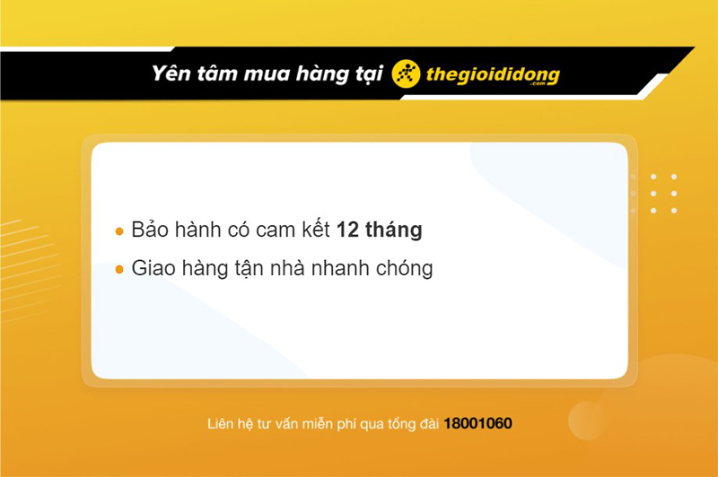 Chính sách bảo hành khi mua hàng tại Thế Giới Di Động